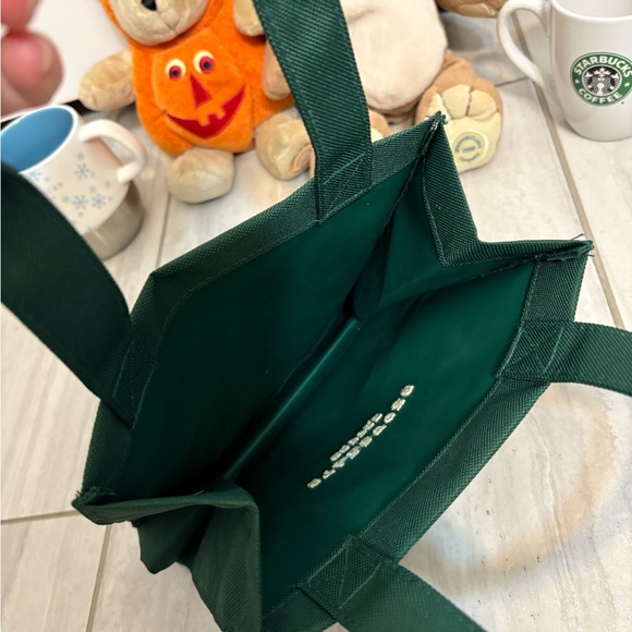 Starbucks Green Tote with Festive Mugs and Plush Toys - Picture 5 of 16